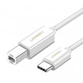 Cablu Ugreen US241, USB 2.0 - USB-C, 1m, White