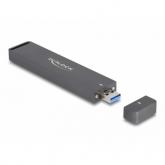 Rack SSD Delock 42021, USB-A, M.2, Grey
