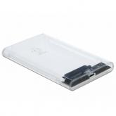 Rack SSD/HDD Delock 42617, USB-C, 2.5inch, Transparent