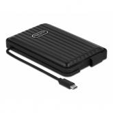 Rack HDD Delock 42625, USB-C, SATA, Black