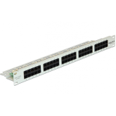 Patch Panel Delock 43030, 19inch, 1U, 50 porturi, Cat3, UTP, Light Grey