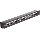 Patch Panel Delock 43295, Cat6, 24 porturi, Black