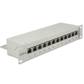 Patch Panel Delock 43299, Cat6, 12 porturi, Gray