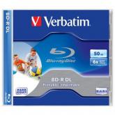 BD-R DL Verbatim 6x, 50GB, 1buc, Jewel case