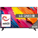 Televizor QNED LG Smart 43QNED70A6A Seria QNED70, 43 inch, Ultra HD 4K, Black