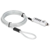 Cablu de securitate Manhattan 440301 pentru Noble Wedge, Nano / K-Slot, 1.8 m, Silver