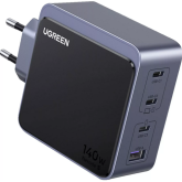 Incarcator retea Ugreen GaN X570, 3 x USB-C, 1 x USB-A, 140 W, Gray