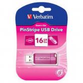 Stick memorie Verbatim PinStripe 49067, 16GB, USB 2.0, Pink 