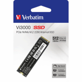 SSD Verbatim Vi3000, 512GB, PCI Express 3.0 x4, M.2