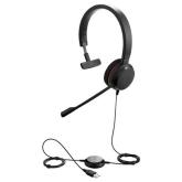 Casca cu microfon Jabra Evolve 20 MS Mono, USB-A/3.5mm jack, Black