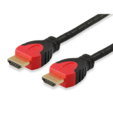 Cablu Equip 119342, HDMI male - HDMI male, 2 m, Black-Red