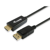 Cablu Equip 119390, DisplayPort male - HDMI male, 2 m, Black
