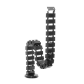 Organizator cabluri Equip 650808, Black