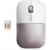 Mouse Optic HP Z3700, USB Wireless, White-Pink