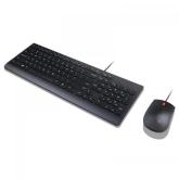 Kit Lenovo Essential - Tastatura, USB, Black + Mouse Optic, USB, Black