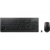 Kit Wireless Lenovo Essential - Tastatura, USB Wireless, Black + Mouse Optic, USB Wireless, Black