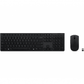 Kit Wireless Tastatura Lenovo + Mouse Professional, USB Wireless/Bluetooth, Grey