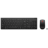 Kit Wireless Lenovo Essential - Tastatura, USB Wireless, Black + Mouse Optic, USB Wireless, Black