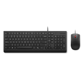 Kit Essential Wired Combo - Tastatura, USB, Layout US, Black + Mouse Optic, USB, Black