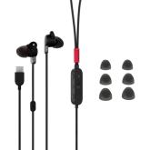 Casti cu microfon Lenovo Go 4XD1C99220, USB-C, Black