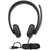 Casti cu microfon Lenovo VoIP 5000, USB-C/A, Black