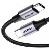 Cablu de date Ugreen US261, USB-C - USB-C, 2m, Black