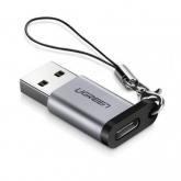 Adaptor Ugreen US276, USB - USB-C, Gray