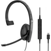 Casca cu microfon Sennheiser by Epos Adapt SC 130, USB-C, Black