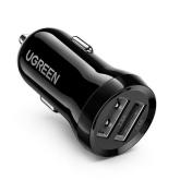 Incarcator auto Ugreen ED018, 2x USB, 4.8A, Black