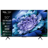Televizor QD-Mini LED TCL Smart 50C61K Seria C61K, 50 inch, Ultra HD 4K, Black