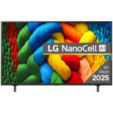Televizor LED NanoCell LG Smart 50NANO80A3B, Seria NANO80, 50 inch, Ultra HD 4K, Black
