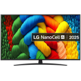 Televizor LED NanoCell LG Smart 50NANO81A6A, Seria NANO81, 50 inch, Ultra HD 4K, Black