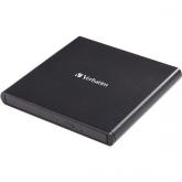 Unitate optica extern Verbatim Slimline, DVD-RW, USB 2.0, Black