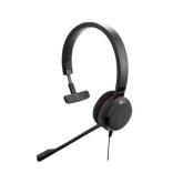 Casti cu microfon Jabra Evolve 30 II UC Mono, 3.5mm jack/USB-A, Black