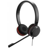 Casti cu microfon Jabra Evolve 30 II Stereo Microsoft Teams, 3.5mm jack/USB-C, Black