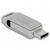Stick Memorie Delock 54008, 256GB, USB 3.2 Gen 1 female - USB-C male, Silver