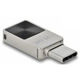 Stick Memorie Delock Mini 54085, 128GB, USB-C, Silver