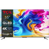 Televizor QLED TCL Smart 55C645 (2023) Seria C645, 55inch, Ultra HD 4K, Black