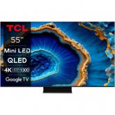 Televizor LED TCL Smart 55C805 Seria C805, 55inch, Ultra HD 4K, Black