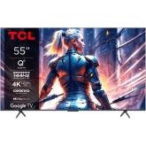 Televizor QLED TCL Smart 55T8B (2024) Seria T8B, 55inch, Ultra HD 4K, Black