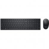 Kit Wireless Tastatura Dell KM3322W, Layout RO, USB, Black + Mouse Optic, USB, Black