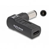 Adaptor Delock 60005, 7.4x5.0mm male - USB-C female, Black