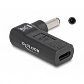 Adaptor Delock 60007, 4.5x3.0mm male - USB-C female, Black