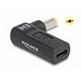 Adaptor Delock 60009, 5.5x1.7mm male - USB-C female, Black
