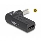 Adaptor Delock 60013, 5.5x3.0mm male - USB-C female, Black
