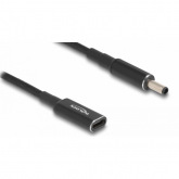 Cablu Delock 60036, USB-C female - Dell 4.5 x 3.0 mm male, 0.15m, Black