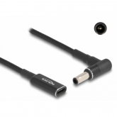 Cablu Delock 60042, USB-C female - Samsung 5.5 x 3.0 mm male, 0.15m, Black