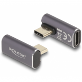 Adaptor Delock 60048, USB-C male - USB-C female, Gray