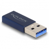Adaptor Delock 60049, USB-A male - USB-C female, Blue