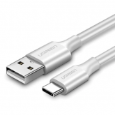 Cablu de date Ugreen US287, USB - USB-C, 0.25m, Silver